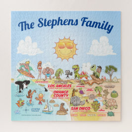 Quebra-cabeça Califórnia do Sul Personalizada