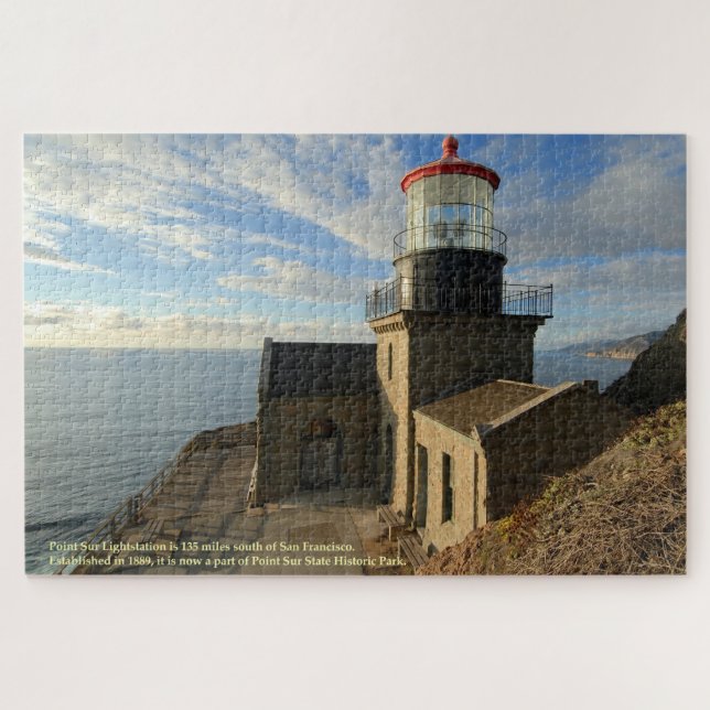 Quebra-cabeça California Point Sur Lightstation (Horizontal)