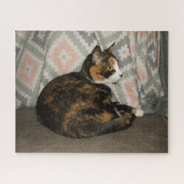 Quebra-cabeça Callie Cat em Sofa