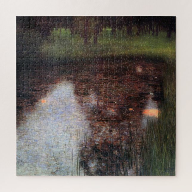 Quebra-cabeça Calm Pond no Castelo de Kammer, Gustav Klimt (Vertical)