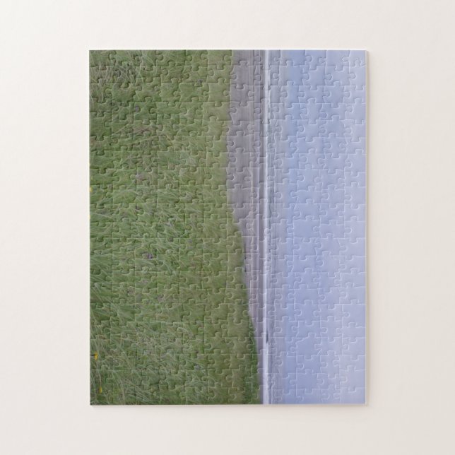 Quebra-cabeça calma no oceano pacífico (Vertical)