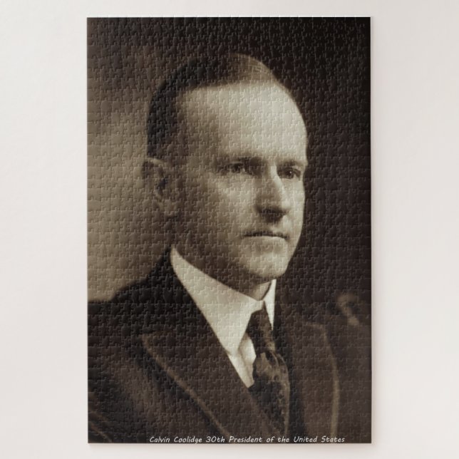 Quebra-cabeça Calvin Coolidge 30º Presidente da América (Vertical)