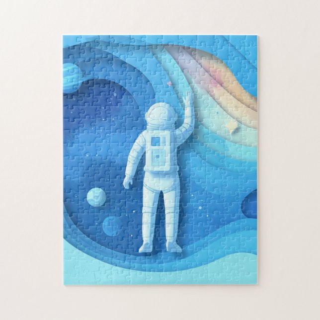 Quebra-cabeça Camada de Astronauta Fora deste Mundo (Vertical)