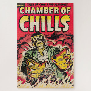 Quebra-cabeça Câmaras De Arrepios Vintage Comic Thrills