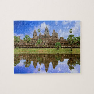 Quebra-cabeça Camboja, Kampuchea, templo Angkor Wat.