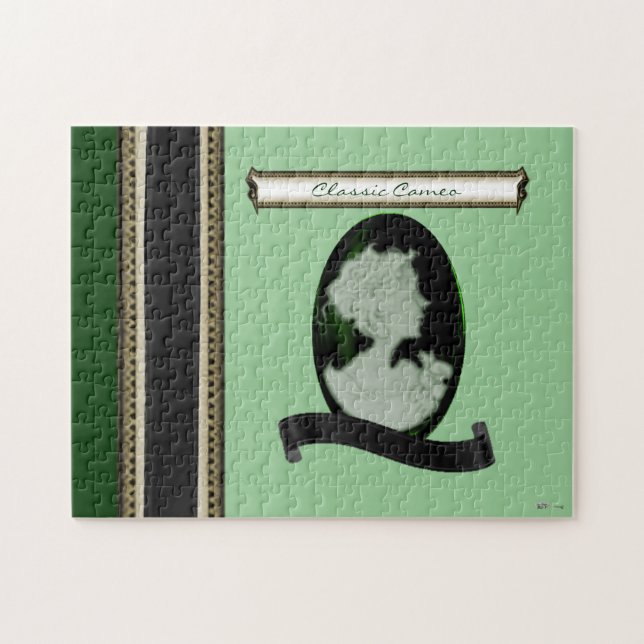 Quebra-cabeça Cameo Clássico (Jade/Verde) (Horizontal)