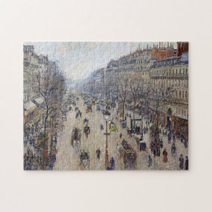 Quebra-cabeça Camille Pissarro - Boulevard Montmartre, morning