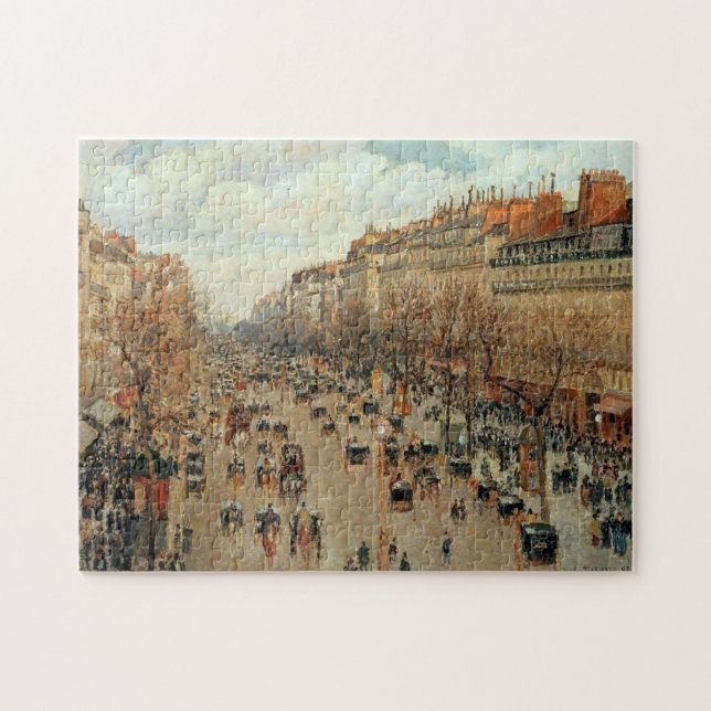 Quebra-cabeça Camille Pissarro Boulevard Montmartre Painting (Horizontal)