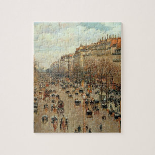 Quebra-cabeça Camille Pissarro Boulevard Montmartre Painting