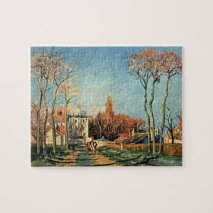 Quebra-cabeça Camille Pissarro Entrance para a Aldeia das Voisin