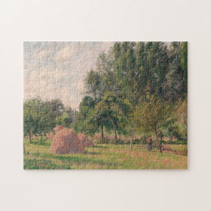 Quebra-cabeça Camille Pissarro Haystacks, Manhã, Eragny