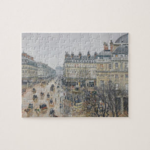 Quebra-cabeça Camille Pissarro Lugar du Teatro Francais, Pari