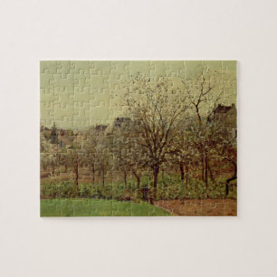 Quebra-cabeça Camille Pissarro o pomar, 1870 (óleo no canva
