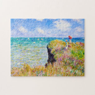 Quebra-cabeça Caminhada de Clifftop em Pourville Claude Monet