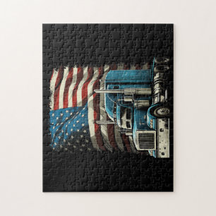 Quebra-cabeça Caminhante Bandeira Americana Para A Unidade De Ca