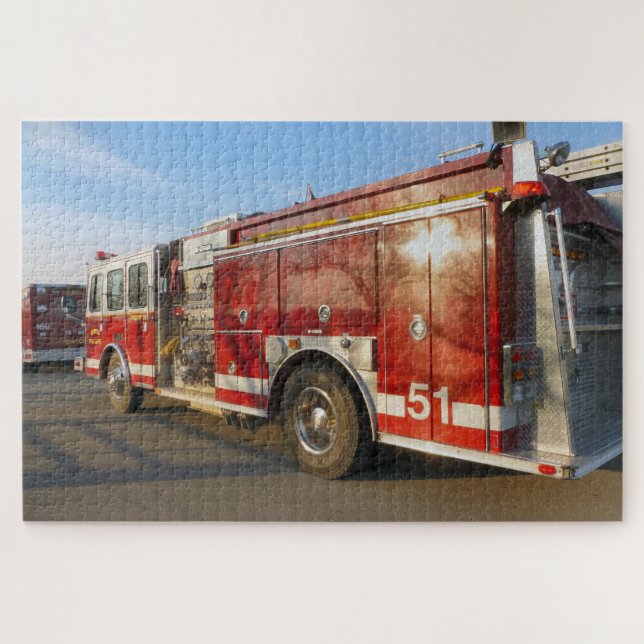 Quebra-cabeça Caminhão de bombeiros (Horizontal)