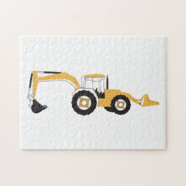 Quebra-cabeça Caminhão de Construção de Backhoe