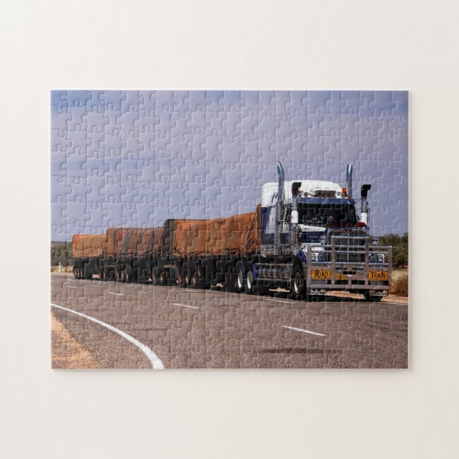 Quebra-cabeça Caminhão Road Train Austrália Lasseter Highway (Horizontal)