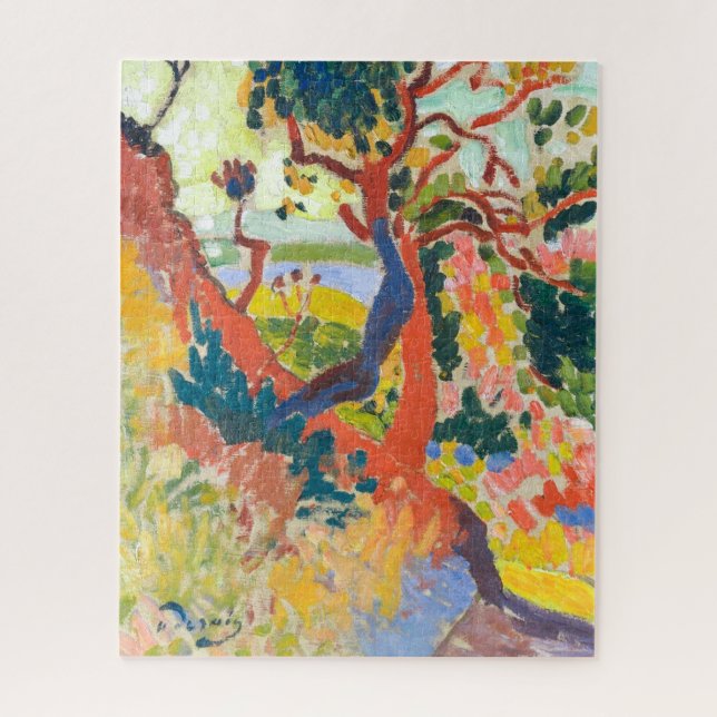 Quebra-cabeça Caminho Afundado, L'Estaque | Andre Derain | (Vertical)