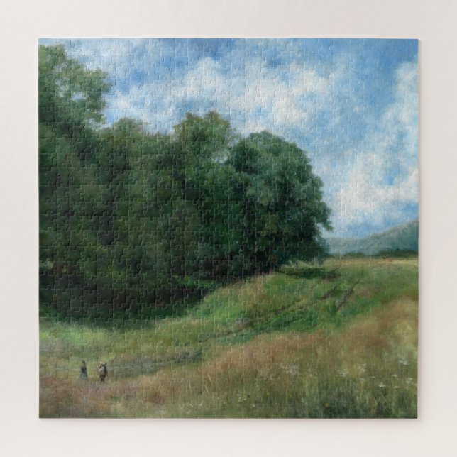 Quebra-cabeça Caminho Cênico do Campo - Design de Paisagem Vinta (Vertical)