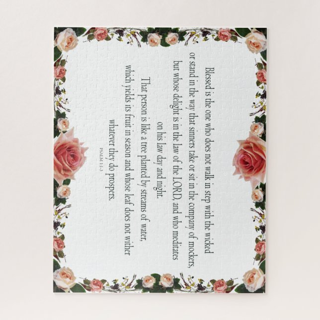 Quebra-cabeça Caminho da Arte da Escritura do Salmo 1 da Direita (Vertical)