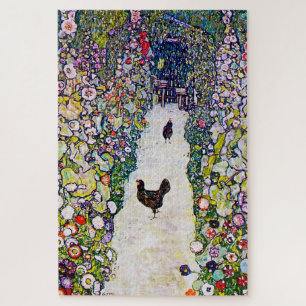 Quebra-cabeça Caminho do Jardim com Galinhas, Gustav Klimt