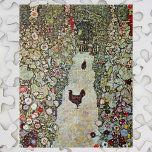 Quebra-cabeça Caminho do Jardim com Galinhas, Gustav Klimt, Art<br><div class="desc">Jardim com Galinhas (1916) de Gustav Klimt é uma pintura de arte vitoriana do simbolismo das belas artes. Uma cena natural com galinhas no quintal do jardim de flores em uma fazenda. Sobre o artista: Gustav Klimt (1862-1918) era um pintor simbolista austríaco e um dos membros mais proeminentes do movimento...</div>