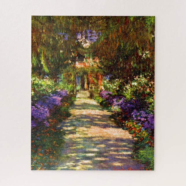Quebra-cabeça Caminho do Jardim de Claude Monet (Vertical)
