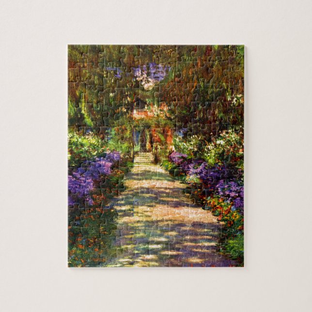 Quebra-cabeça Caminho do Jardim de Claude Monet (Vertical)