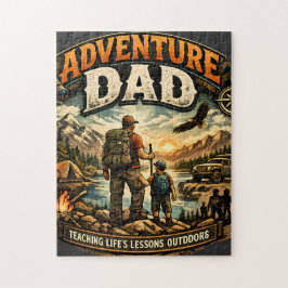 Quebra-cabeça Camisa Adventure Dad – Acampamento ao Ar Livre Vin