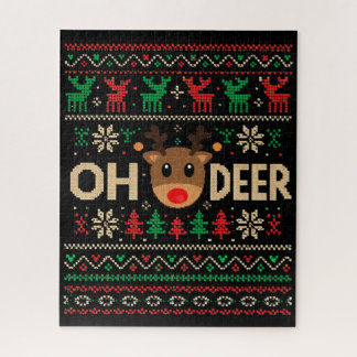 Quebra-cabeça Camisa de Natal Feia do Oh Deer Puzzle