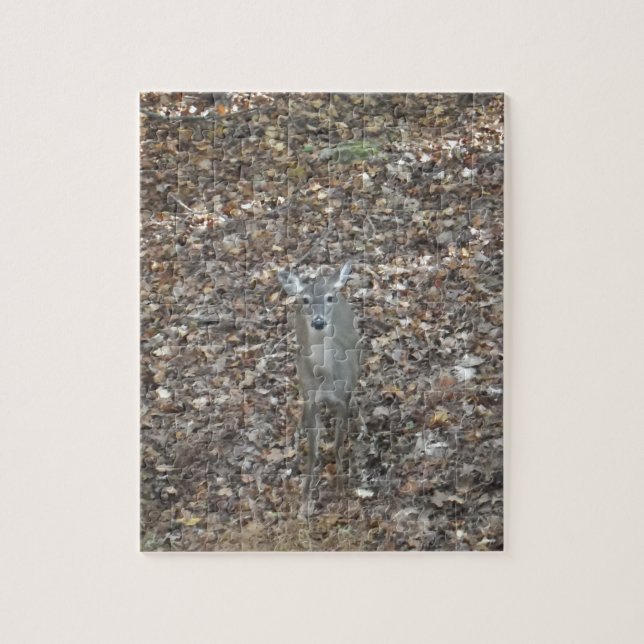Quebra-cabeça Camouflage Deer no outono (Vertical)