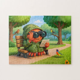 Quebra-cabeça Camouflage Spy Crab Observing Park Surroundings Qu