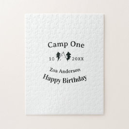 Quebra-cabeça Camp one happy birthday name date campingadventure