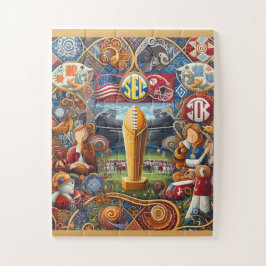 Quebra-cabeça campeonato sec de arte flutuante design