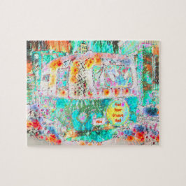 Quebra-cabeça Camper Hippie Retro Art Encontre Seu Groove E Vibe