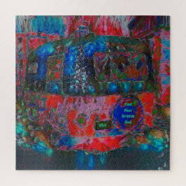 Quebra-cabeça Camper Retro Hippie Encontre Seu Groove E Vibe