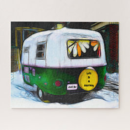 Quebra-cabeça Camper Retro Hippie Life É Uma Viagem Ir