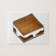 Campfire Smores Marshmallow Camp Smore Quebra-cabe