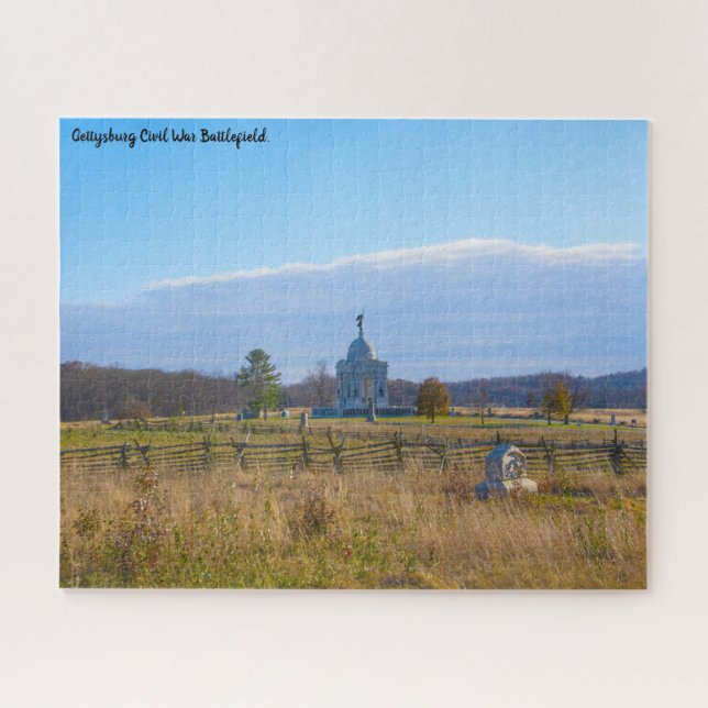 Quebra-cabeça Campo de Batalha de Gettysburg. (Horizontal)