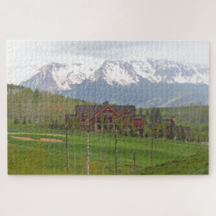 Quebra-cabeça Campo de golfe do Colorado e montanhas, Telluride