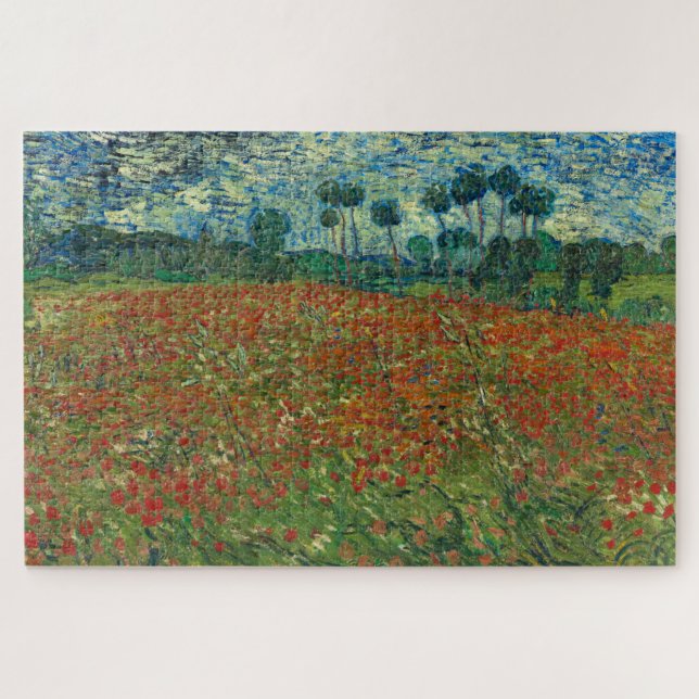 Quebra-cabeça Campo de papoula de Vincent van Gogh Fine Art (Horizontal)