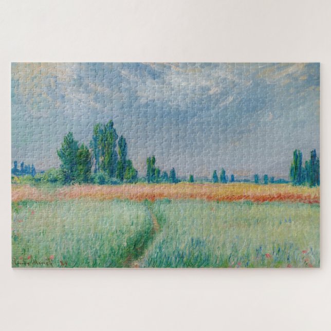 Quebra-cabeça Campo de Trigo Claude Monet Puzzle (Horizontal)