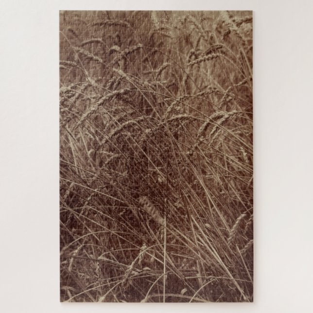 Quebra-cabeça Campo de trigo (por Eugène Atget) (Vertical)