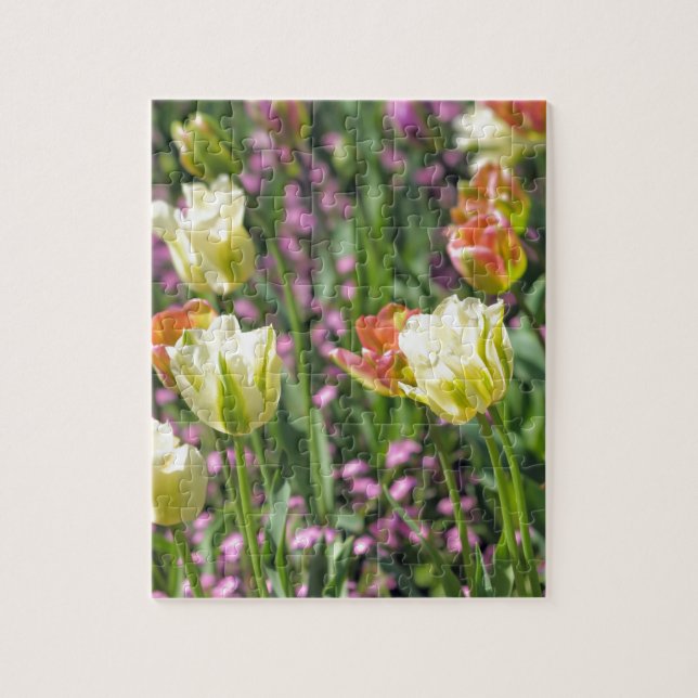 Quebra-cabeça Campo de tulipas (Vertical)