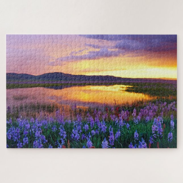 Quebra-cabeça Campos de lavanda (Horizontal)