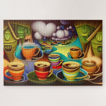 Campos de Whimsical Land de Café