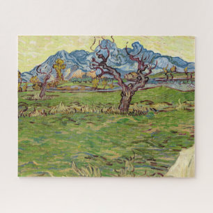 Quebra-cabeça Campos próximos aos Alpilles Vincent van Gogh