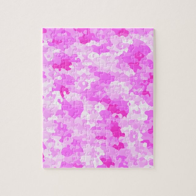 Quebra-cabeça Camuflagem Rosa (Vertical)