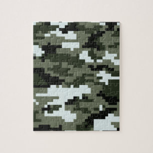 Quebra-cabeça Camuflagem urbana/Camo de 8 Digitas do pixel do